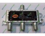 Splitter 3-WAY VOTO VT01-03 5-2400MHz (ALL PORTS POWER PASS BZT GERMANY)