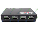 HDMI Splitter 1x4 UHD 4Kx2K 4 port HDMI V1.4 +   5 V