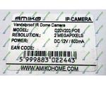 IP   Amiko IPCAM D20V200 POE