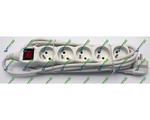  OMEGA Listwa 3m 5 socket OL5F3 White