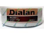 Dialan RG58U CU white (0,8 , 50 , Cuprum ) 1