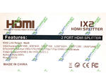 HDMI Splitter 1x2 MT-VIKI 2port HDMI V1.4 (1080p, 4K*2K) +   5 V (4-0001)