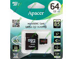   microSDHC UHS-I 85R Apacer 64Gb Class 10