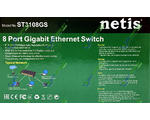  SWITCH NETIS ST3108GS V2 (8-   Ethernet)