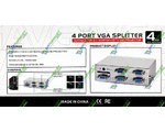 VGA Splitter 1x4 MT-VIKI (1920x1440, 250MHz),  +   9V (4-0111)