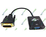  DVI-D DUAL LINK(MALE) - VGA(FEMALE) (9214)