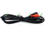  Mini Jack () st 3.5  2RCA 1.2  (14mm) (5-0201)