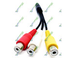  Mini Jack () st 3.5   3RCA 0,1  (15mm) (5-0236)